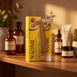 NAOMI كريم تريبل أكشن لعلاج التهابات وحساسية الجلد (نسخة)
